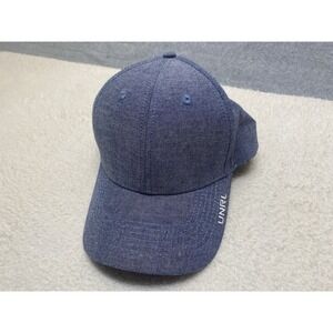 UNRL Athletic Fit Linen Blend SnapBack Ball Cap Hat Blue Lightweight OSFA